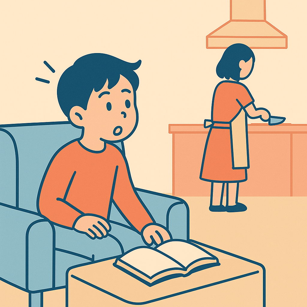 Cueの設計：包丁の音を合図に学習を始めるIf-Thenイメージ