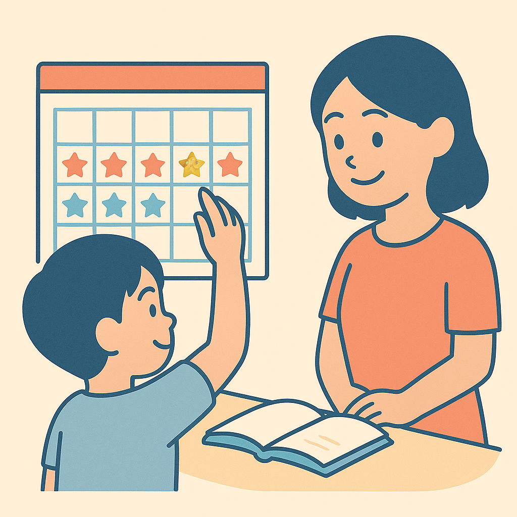 シールごほうび（可視化と変動報酬）